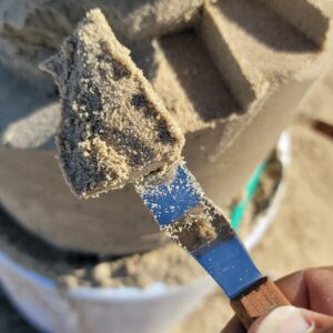 Andy Hancock shows how sandcastle tools make a difference when building great sandcastle details like stairs